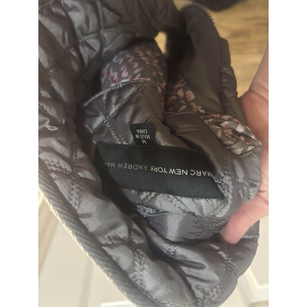 Marc New York Andrew Marc Quilted Women’s Jacket Size M Full  Zip Coat EUC Gray - Picture 6 of 7